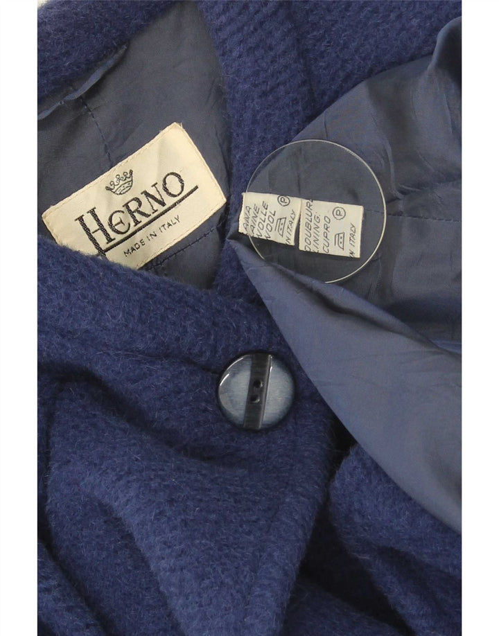 Herno Pardessus Oversize Femme IT 42 Laine Bleu Moyen