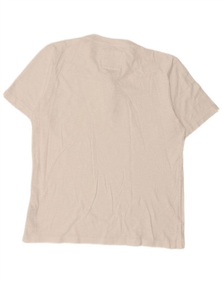 Fat Face T-Shirt Homme Haut Large Blanc Coton