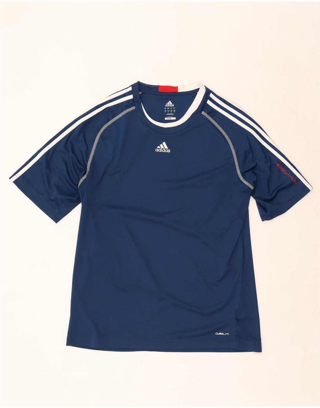 Adidas Hommes Climalite T-Shirt Haut Grand Bleu Marine Polyester