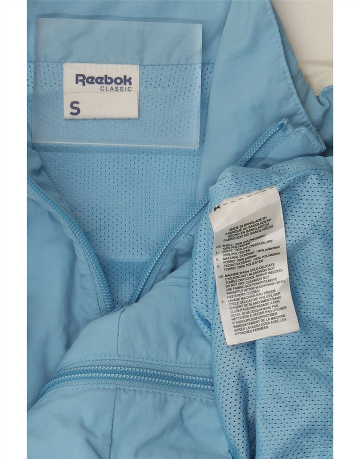 Reebok Veste de Survêtement Homme Small Bleu Colorblock Nylon