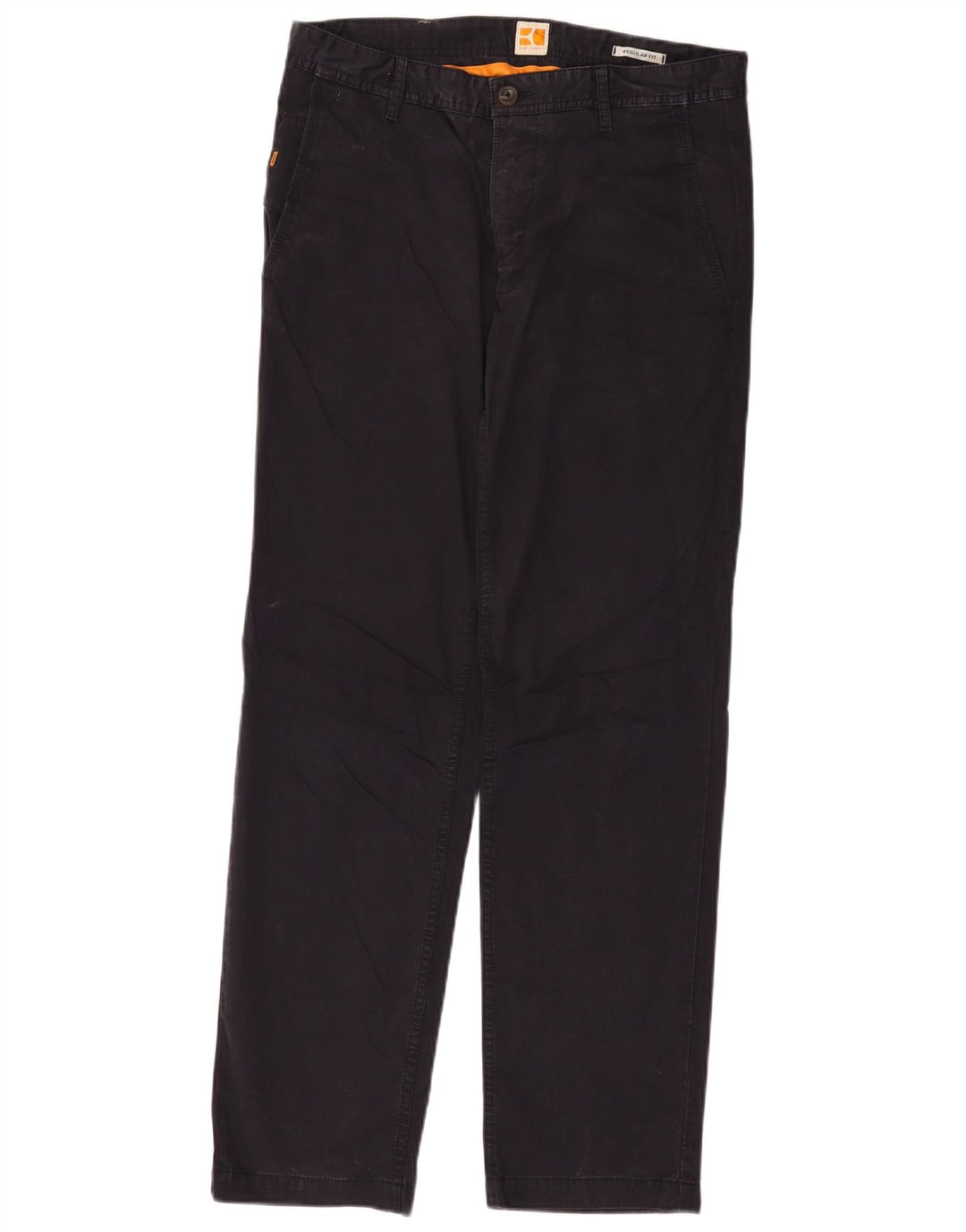 HUGO BOSS Pantalon Chino Regular Fit Homme W32 L32 Bleu Marine Coton