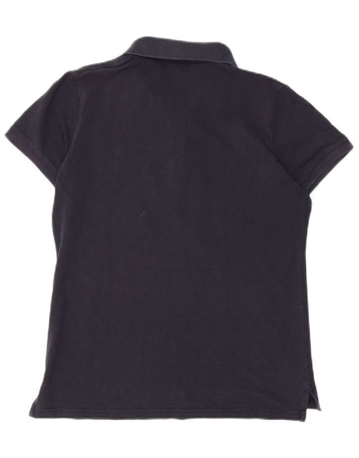 GANT Polo Femme UK 14 Large Bleu Marine Coton