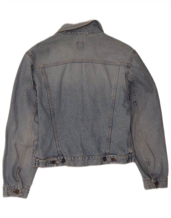 Guess Veste en jean pour femme UK 14 Large Bleu Coton