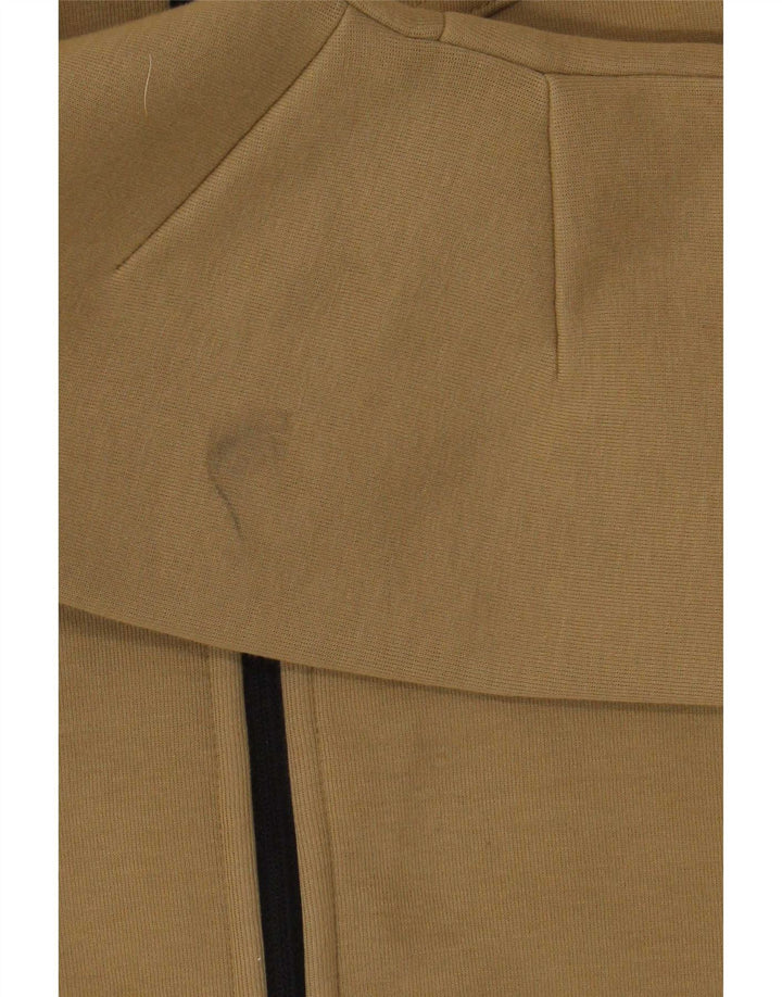 Nike Pull à capuche zippé en coton kaki moyen pour homme
