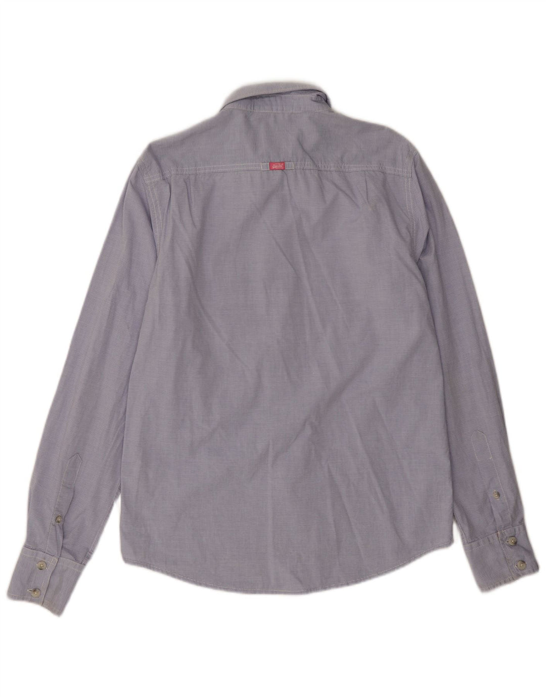 Superdry Chemise Homme En Coton À Rayures Bleues Larges
