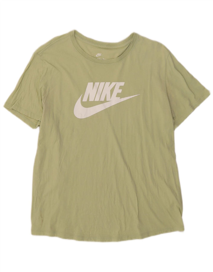 Nike T-shirt graphique pour homme en coton vert Taille L