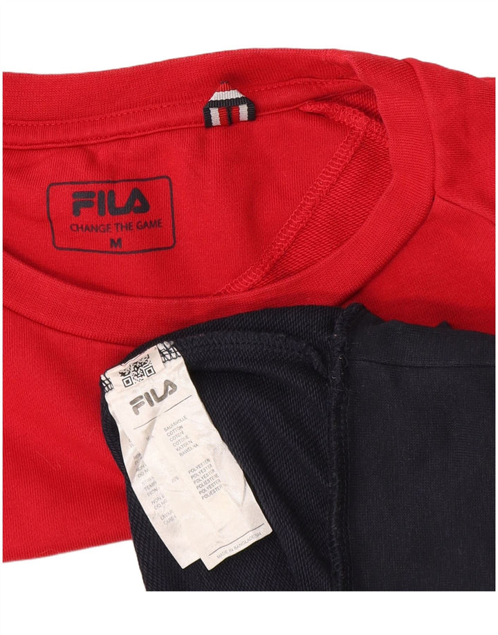Fila Pull graphique pour homme UK 14 Medium Multicolore Colourblock