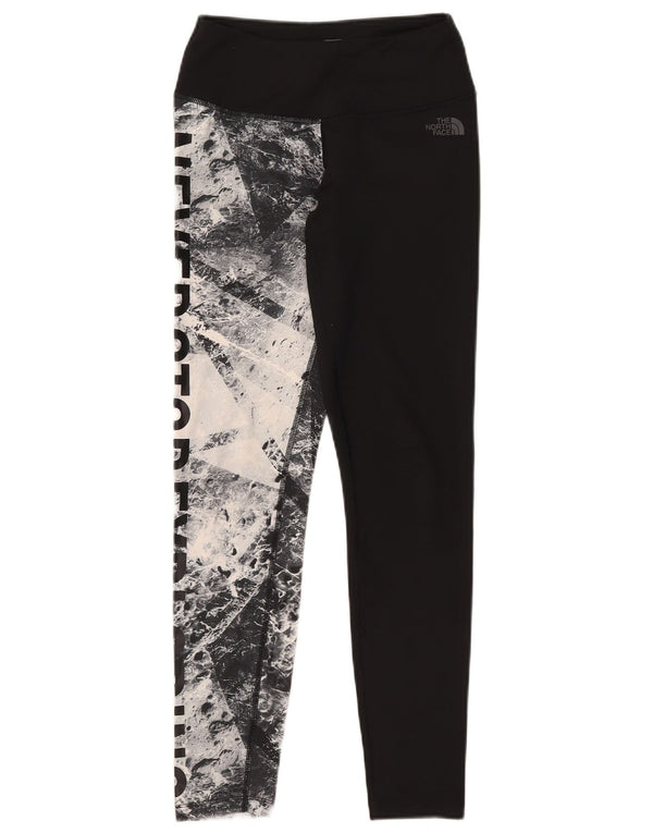 The North Face Leggings graphiques pour femmes UK 14 Medium Black Colourblock