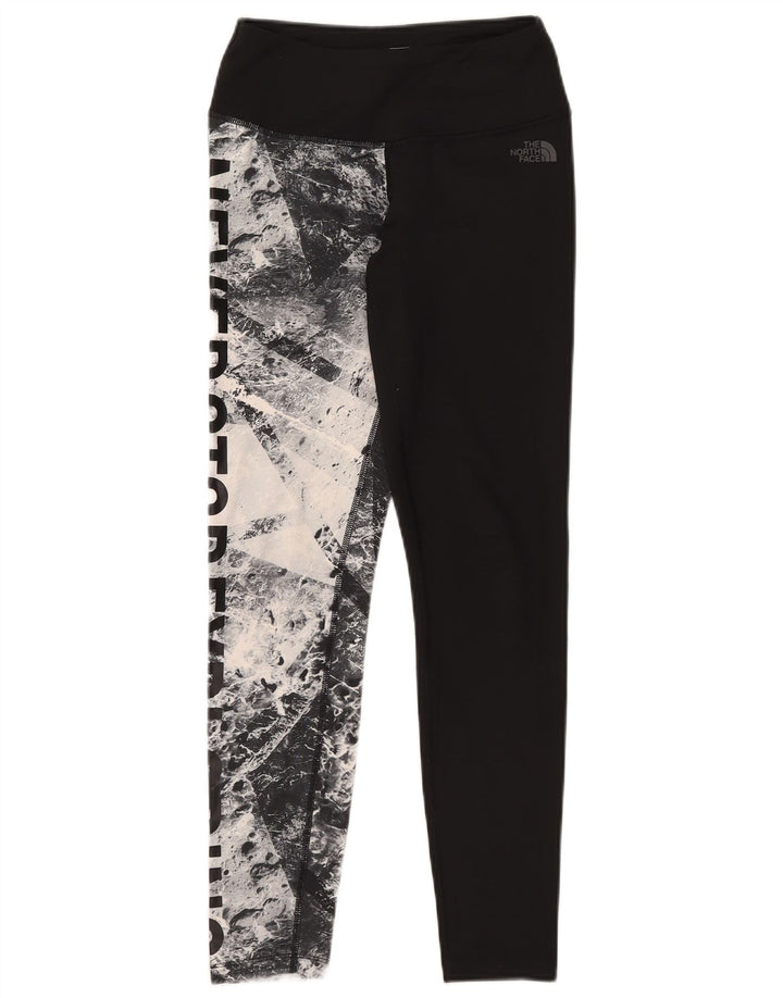 The North Face Leggings graphiques pour femmes UK 14 Medium Black Colourblock