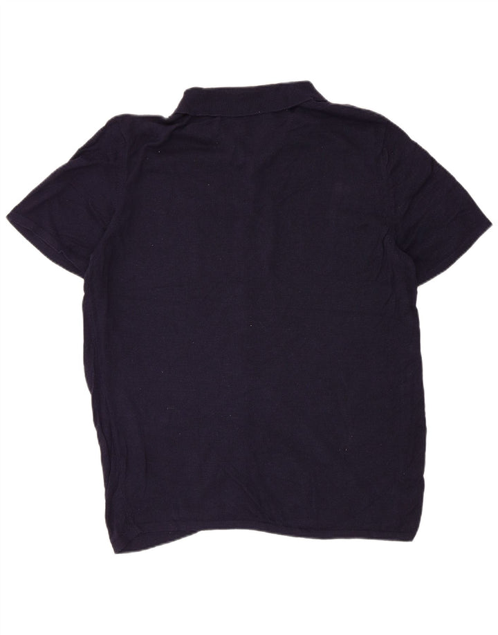 Zara Chemise à Manches Courtes Homme XL Rayonne Bleu Marine