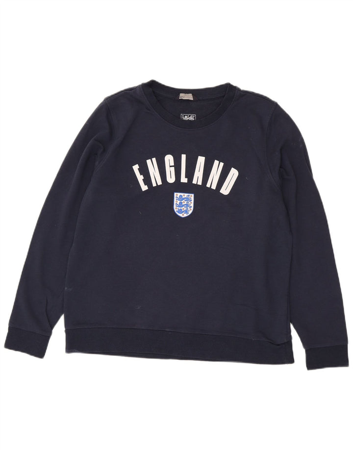 Marks & Spencer Sweat-shirt Angleterre pour femme UK 16 Large Bleu marine