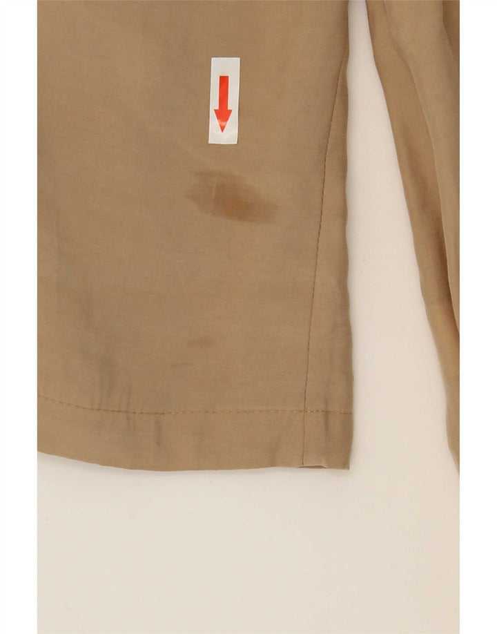 Zara Veste Cascade Ouverte Femme UK 14 Modal Beige Moyen