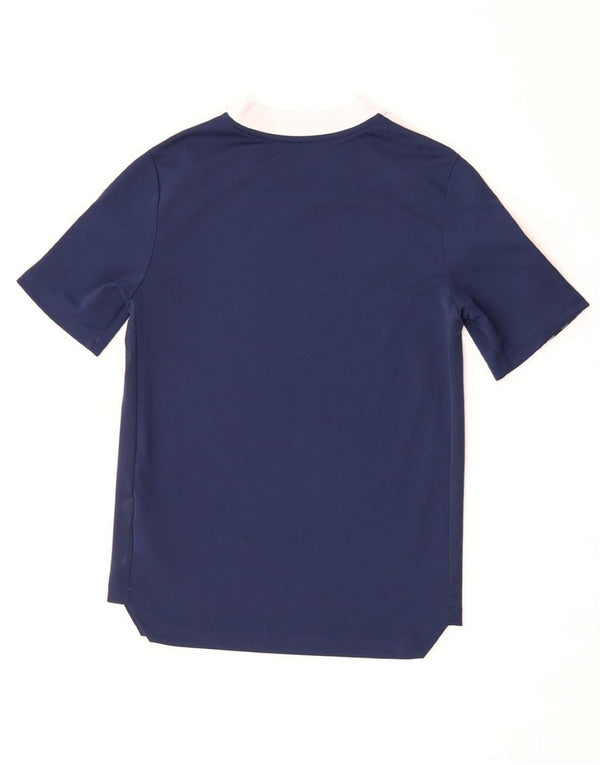 Adidas Garçon Aeroready T-Shirt Top 11-12 ans Bleu Marine Colourblock