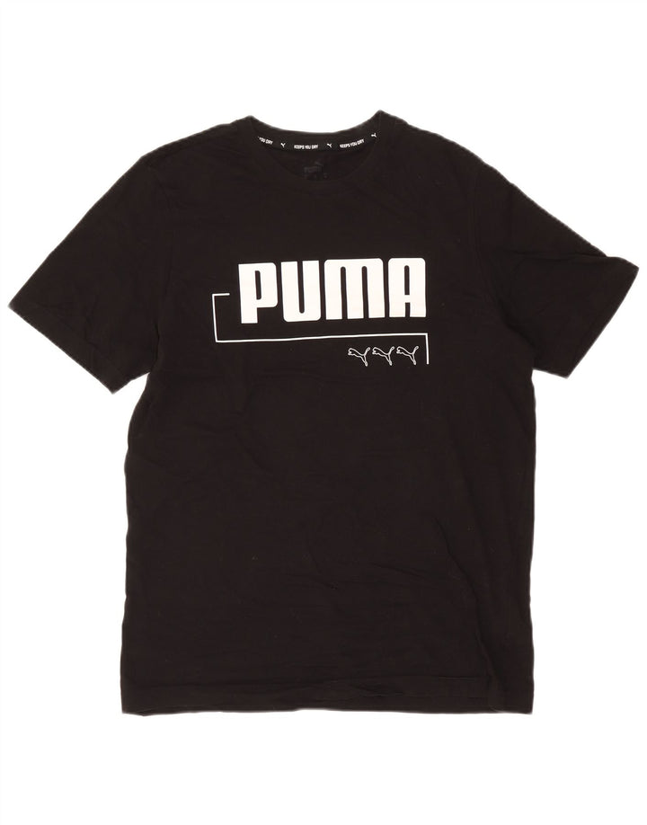 Puma T-Shirt Graphique Homme Noir Moyen Coton
