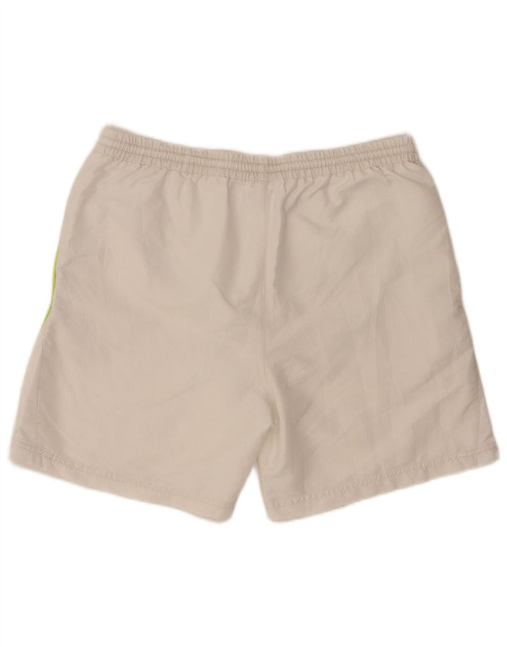 Fila Short de Sport Homme Blanc Moyen Polyester