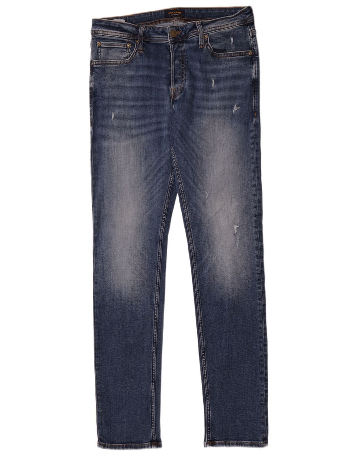 Jack & Jones Jean Slim Homme W32 L34 Bleu Coton
