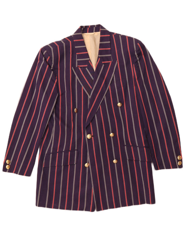 Henry Cottons Veste Blazer Homme IT 44 XS Bleu Marine Rayé Coton