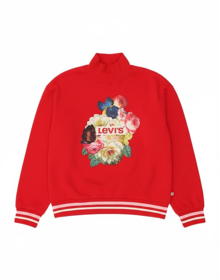Levi's Sweat-shirt graphique pour fille 13-14 ans Rouge Taille L