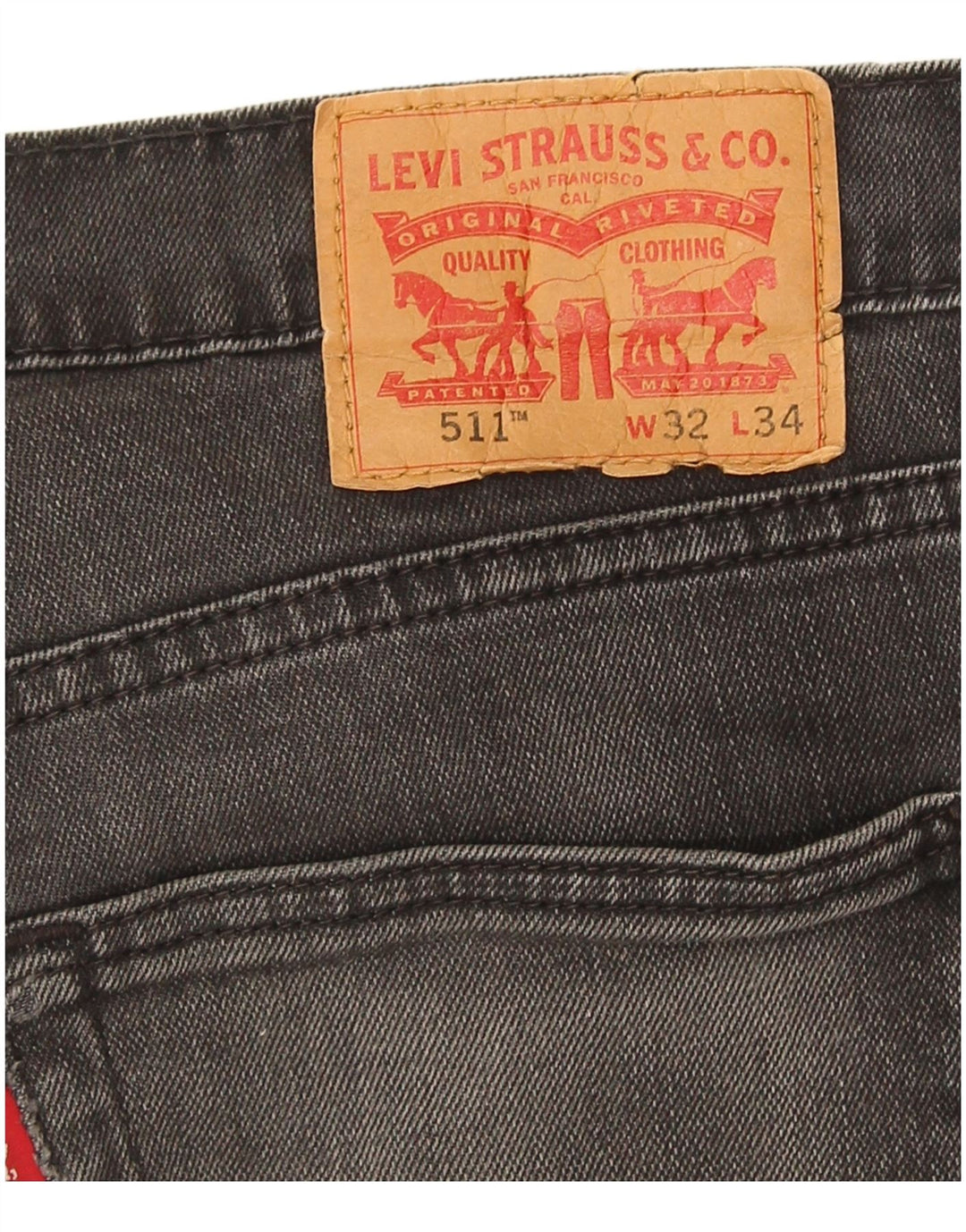 Levi's Jean Slim W32 L28 Homme Gris