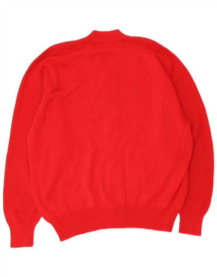 vintage Mens Cardigan Pull Grand Coton Rouge