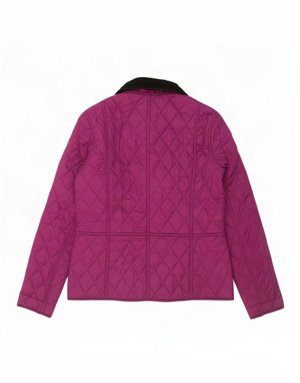 Barbour Veste matelassée pour femme UK 8 Small Violet Polyester