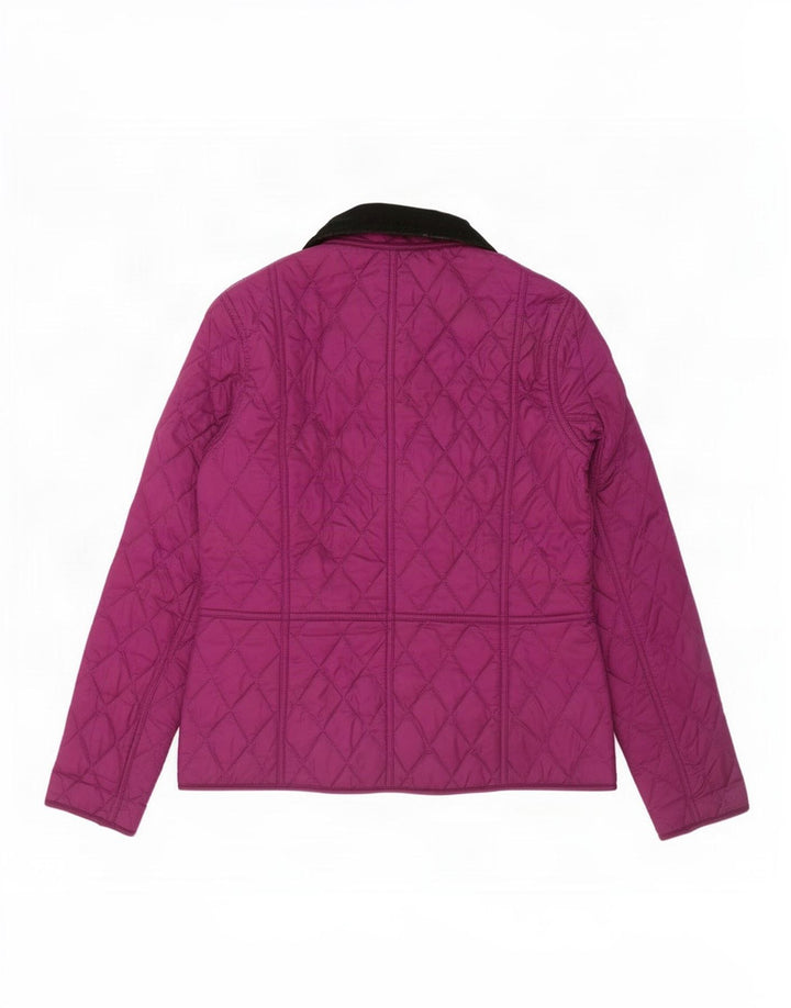 Barbour Veste matelassée pour femme UK 8 Small Violet Polyester