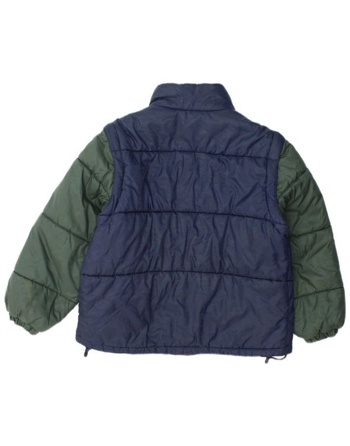 Meccano Veste matelassée garçon 12-13 ans Bleu Marine Colourblock