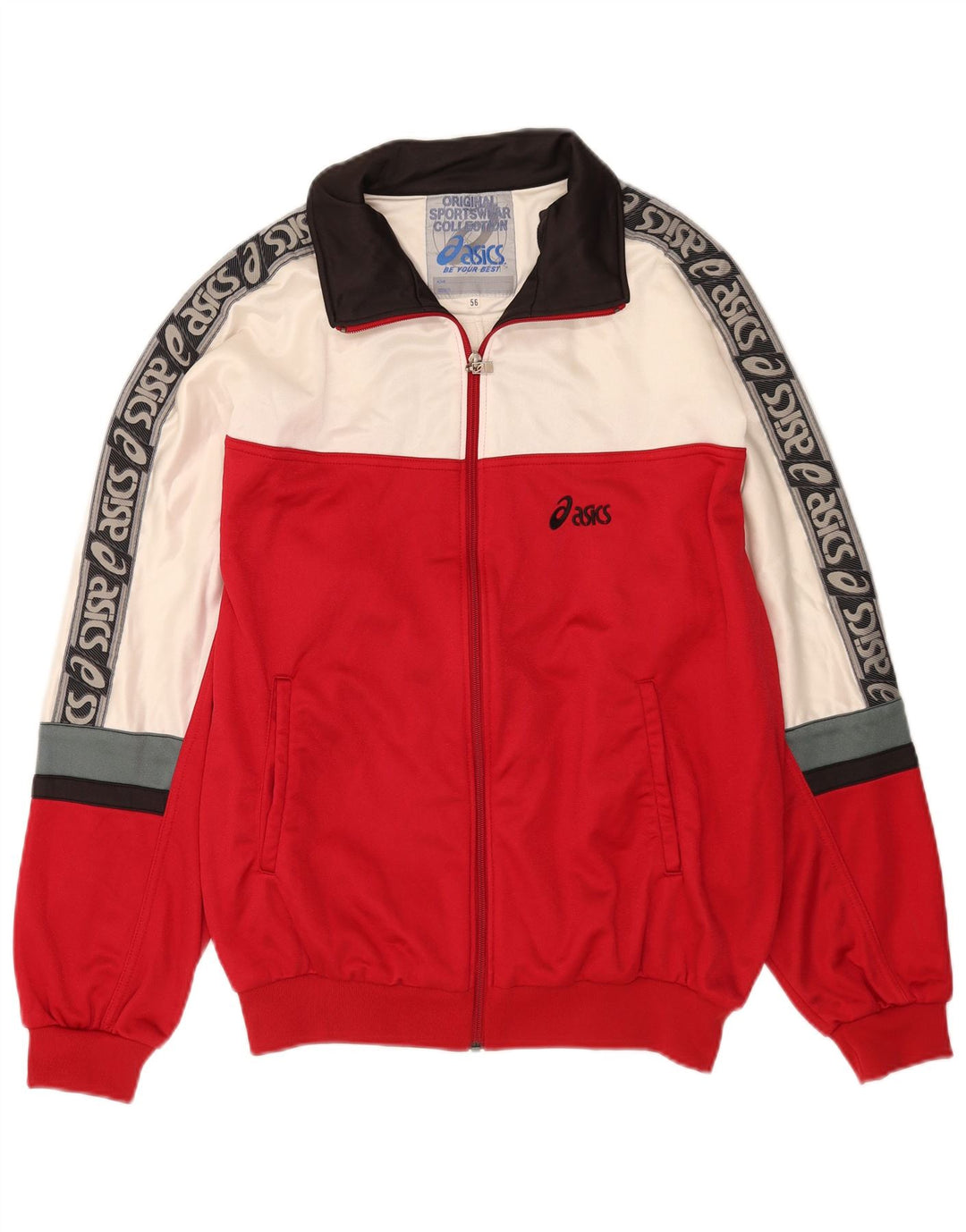Asics Veste de Survêtement Graphique Homme IT 56 XL Rouge Colorblock