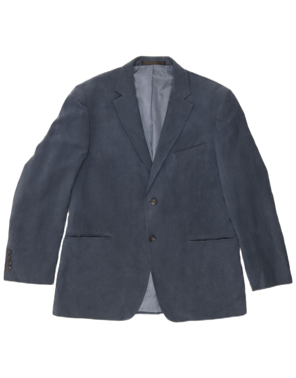 Marks & Spencer Veste blazer à 2 boutons pour homme UK 38 Bleu moyen Polyester