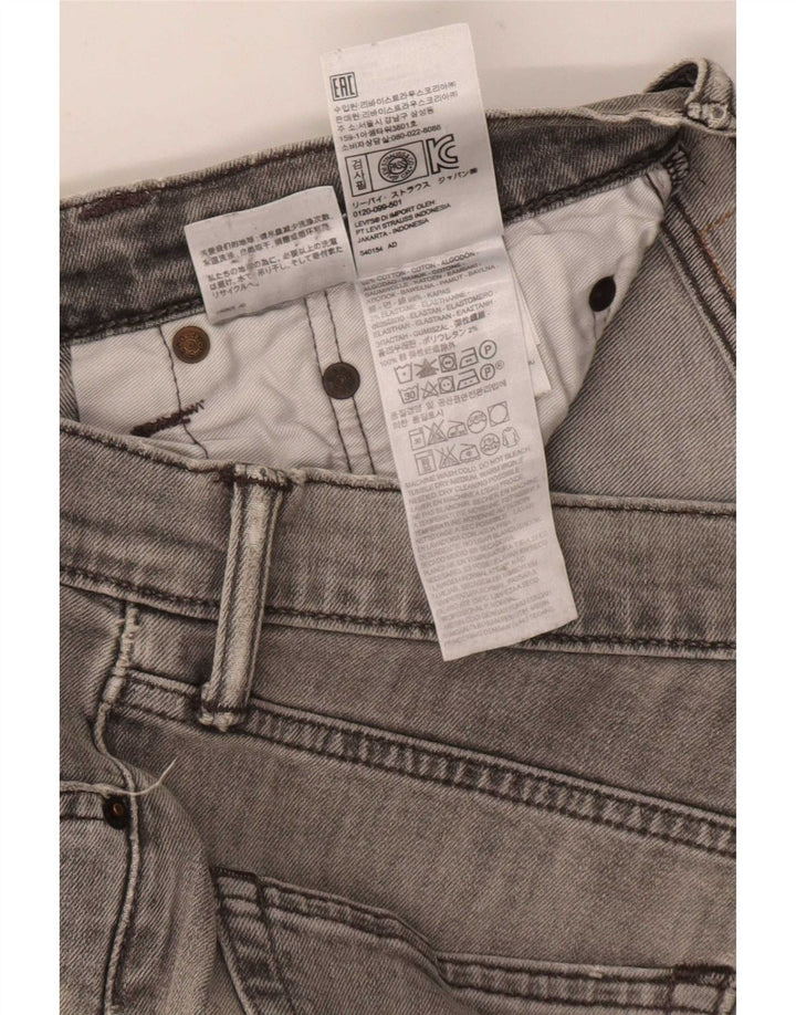 Levi's Jean Slim 511 Distressed W31 L32 Homme Gris Coton