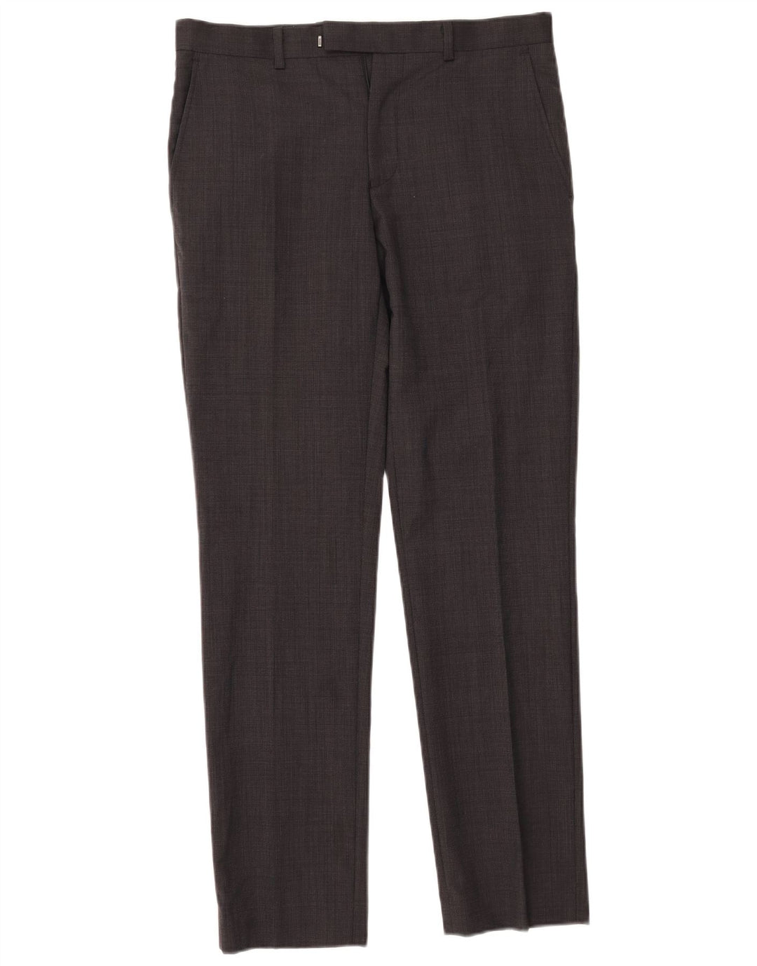 Dkny Pantalon de Costume Slim Homme W32 L31 Laine Grise