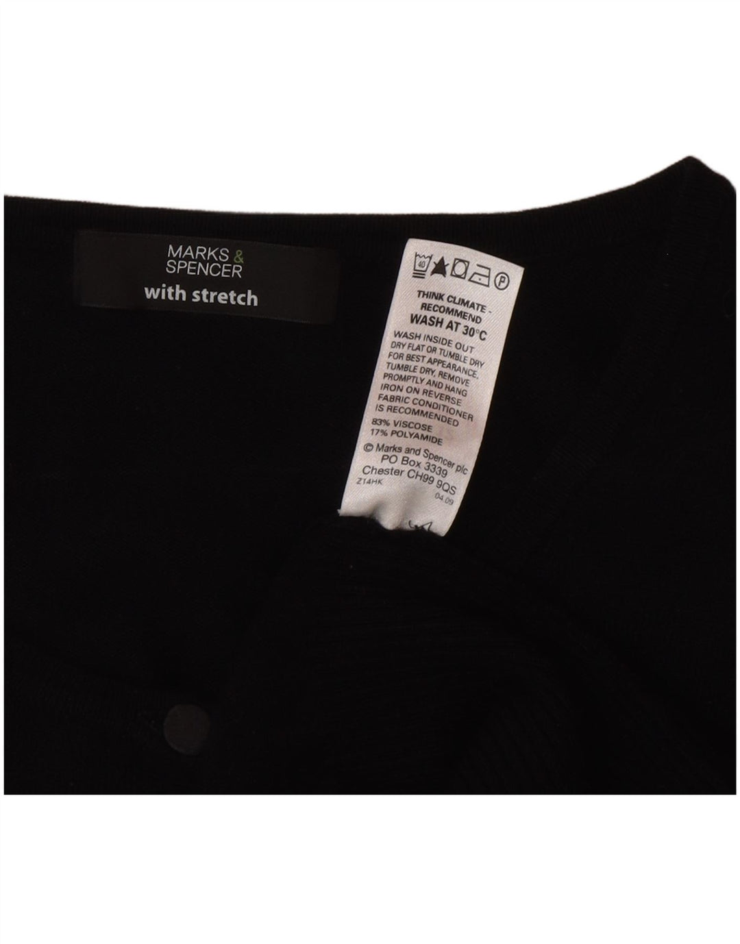 Marks & Spencer Pull Cardigan Femme UK 12 Medium Noir Viscose