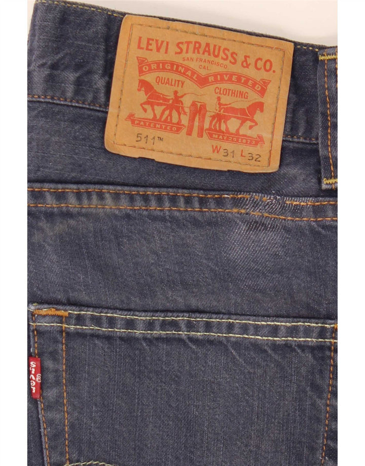 Levi's Jean Slim 511 Homme W31 L32 Bleu Marine Coton