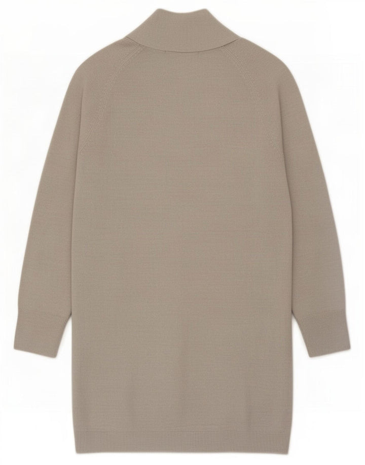 Marks & Spencer Pull cardigan long pour femme UK 10 Petit acrylique argenté