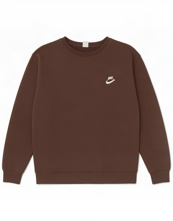 Nike Sweat-shirt coupe ample pour homme en coton marron 3XL