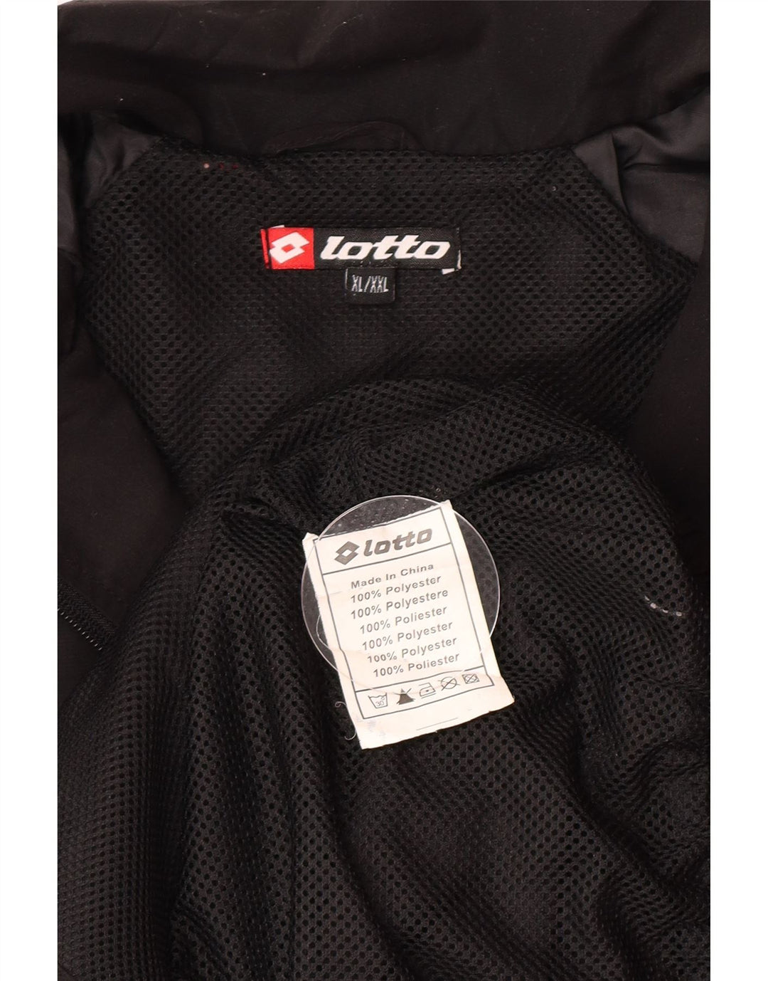Lotto Veste de survêtement pour homme XL Noir Polyester Sports