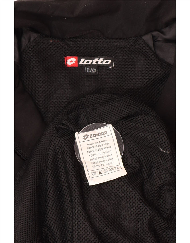 Lotto Veste de survêtement pour homme XL Noir Polyester Sports