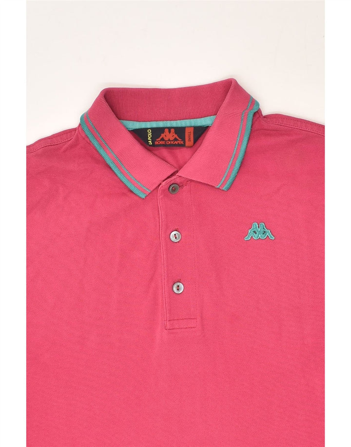 KAPPA Mens Polo Shirt Small Pink Cotton | Vintage Kappa | Thrift | Second-Hand Kappa | Used Clothing | Messina Hembry 