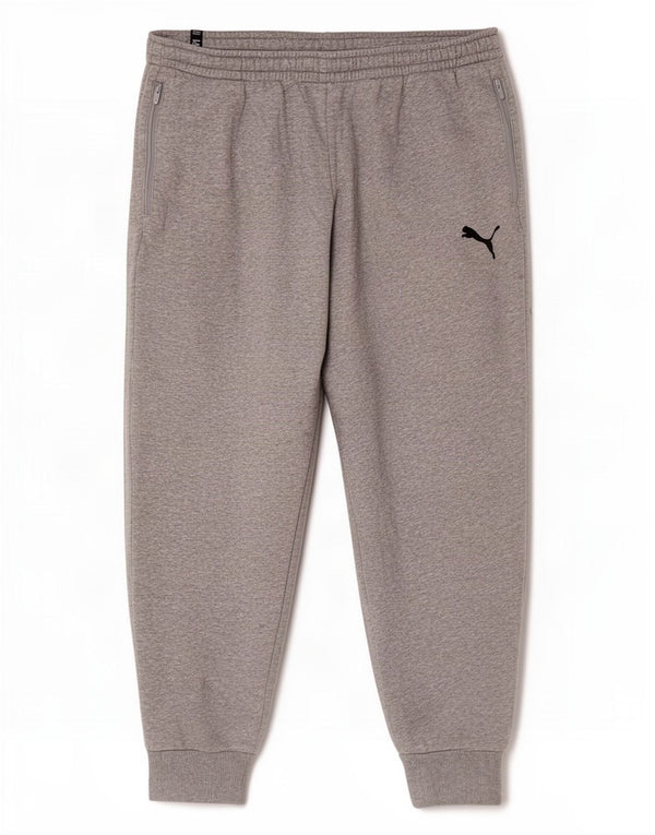 Puma Pantalon de Survêtement Joggers XL Gris Moucheté Coton Homme