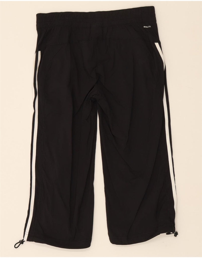 ADIDAS Womens Climalite Straight Capri Trousers UK 12 Medium W32 L18 Black Vintage Adidas and Second-Hand Adidas from Messina Hembry 