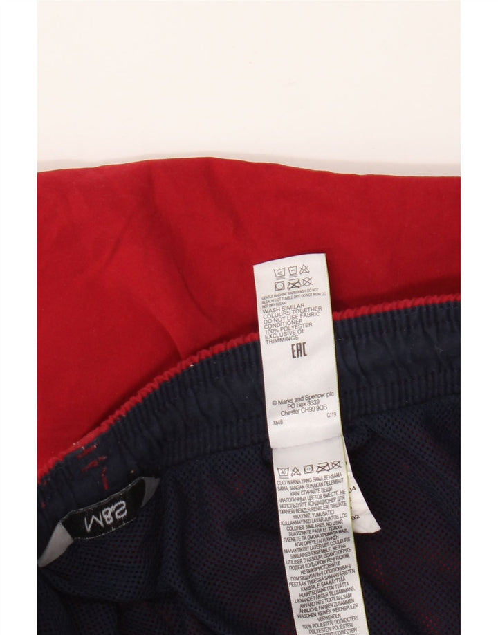 Marks & Spencer Short de bain homme grand rouge polyester