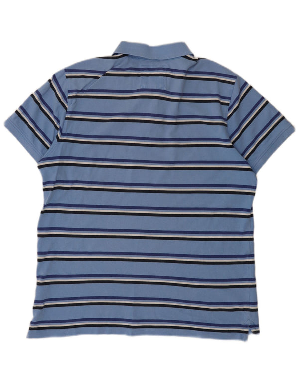Crew Clothing Polo Homme XL Bleu Rayé Coton