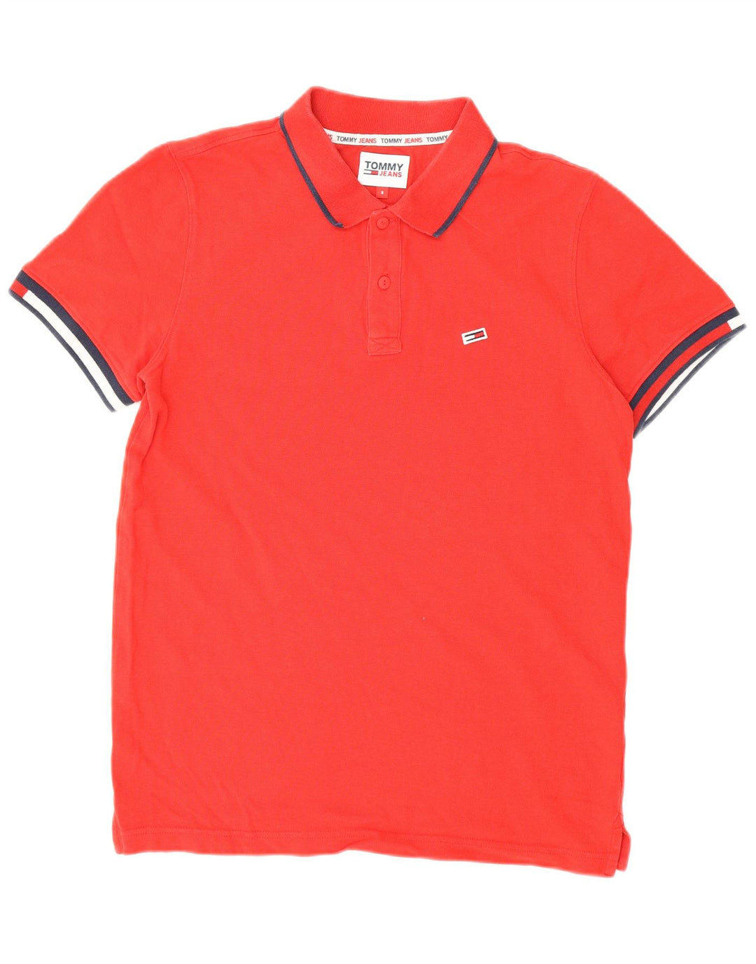 Tommy Hilfiger Polo Homme Petit Rouge Coton