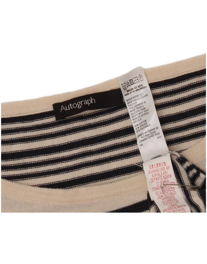 Marks & Spencer Pull col bateau pour femme UK 14 Medium Noir