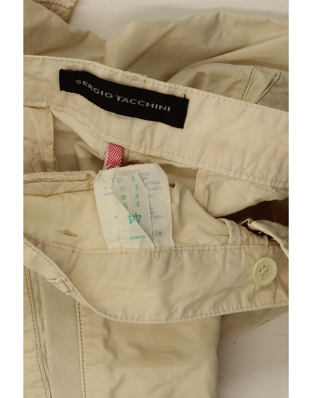 SERGIO TACCHINI Short Chino Femme EU 44 XL W36 Coton Beige