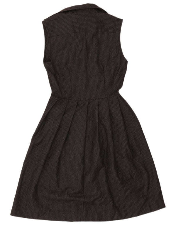 New York Industrie Robe chemise pour femme IT 42 Gris moyen à fines rayures