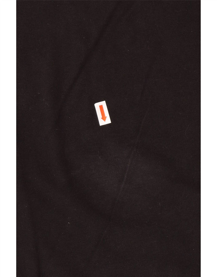 CHAMPION T-Shirt Femme UK 12 Medium Noir