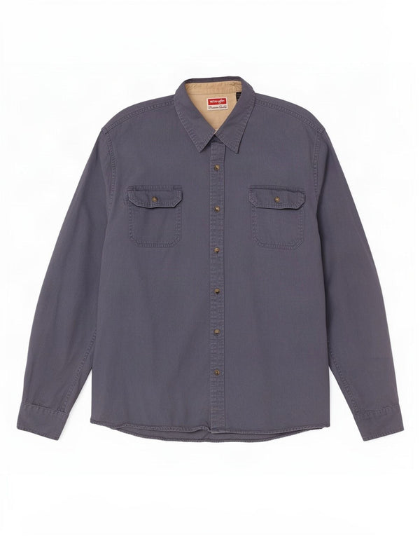 Wrangler Chemise Homme 2XL Bleu Coton