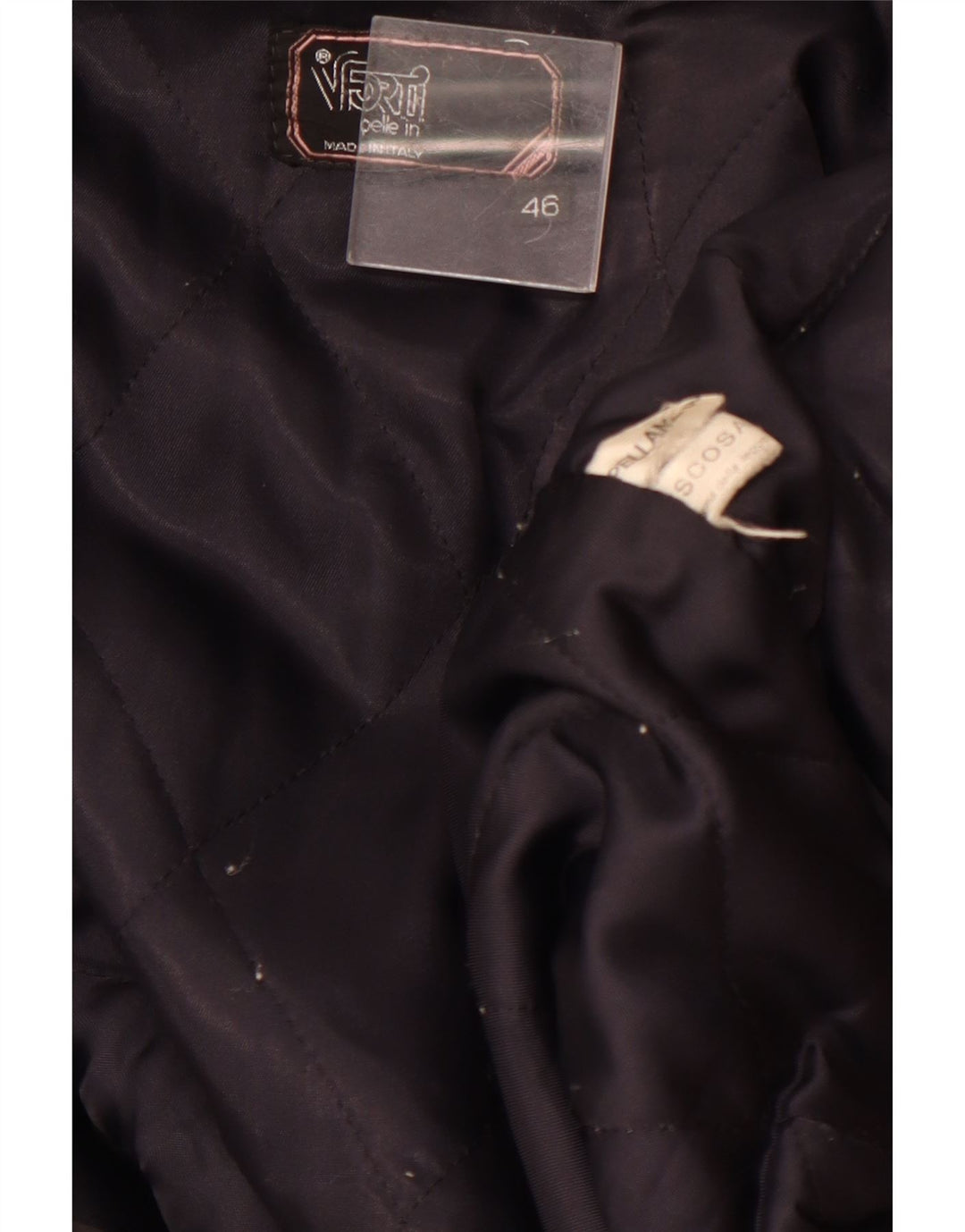 VITTORIO FORTI Blouson Bomber Femme IT 46 Large Bleu Marine Viscose