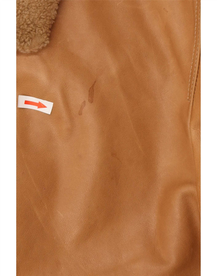 Timberland Veste bomber en cuir pour homme UK 42 XL Cuir marron
